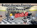 Checkered Garage Flooring 1 Year Review | Peel & Stick Vinyl Flooring