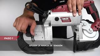 Tutorial de armado Sierra cinta portátil para metal con base Knova KN SCM-05P