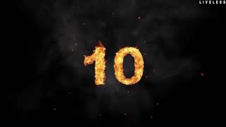 Countdown Timer 10 Seconds- Fire Effects