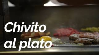 El Chivito uruguasho al plato en La Chivitería