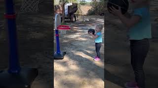 Baby makes a Basket 🏀 Future Basketball Player #baby #trending #basketball #shorts