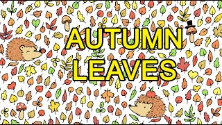 Drawing autumn leaves