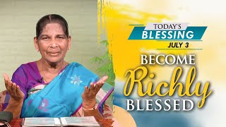 Become Richly Blessed | Today's Blessing | Sis Stella Dhinakaran | Jesus Calls