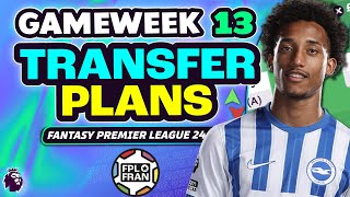 FPL GW13 MY TRANSFER PLANS! | Fantasy Premier League 2024/25