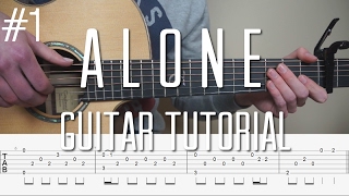 Alan Walker - Alone - Fingerstyle Guitar Tutorial (lesson) - Part 1