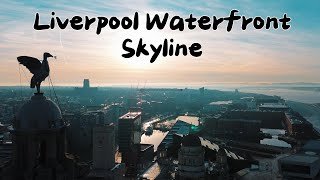 Liverpool waterfront by drone.