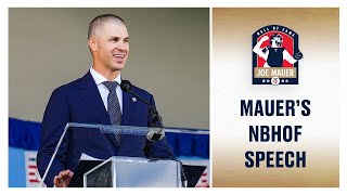 Joe Mauer's Full National Baseball Hall of Fame Speech