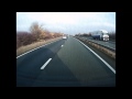 Shocking moment car crashes... then carries on with journey