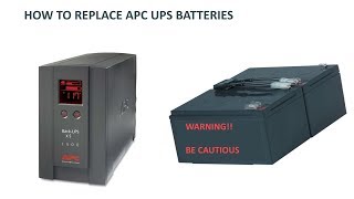 How to replace batteries on an APC XS 1500 Back Up UPS