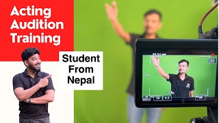 Acting Audition Training by Vinay Shakya at Lets Act,Mumbai | student from Nepal