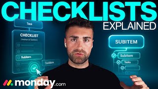 Checklists (Subitems Of Subitems) Explained In Monday.com | Detailed Tutorial | 2025