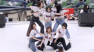 르세라핌 (LE SSERAFIM) 'FEARLESS' 4K 직캠 @ 220507 두산베어스