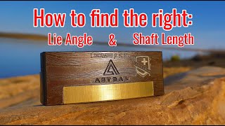 How to find the right putter shaft length and lie angle