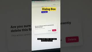 Dialog Box | HTML | CSS | JavaScript | Animation | EducateKaro.com #shorts