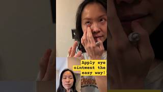 Eye ointment made easy! #dryeye #eyecare #lifehack