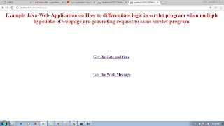48 Java Web Application multiple hyperlinks on same servlet | Adv Java Servlet Programming Tutorial