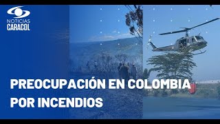 Incendios en Colombia hoy: en Santander hay alerta y en Cali preocupó situación en Cristo Rey