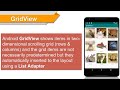 How to create GridView using List Adapter in Android studio.