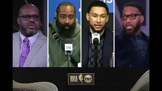 TNT Tuesday Crew Reacts To James Harden Trade For Ben Simmons | NBA on TNT