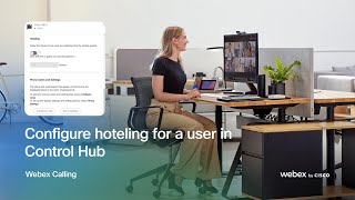 Configure hoteling for a user in Control Hub