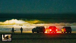 NIGHT SURFING Using TRUCK LIGHTS