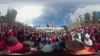 [360VR] Toronto Raptors NBA Championship Parade Nathan Phillips Square #4 We are the champions