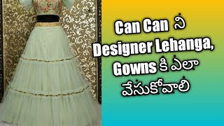 How to attach a Can Can  How to Style a Can Can Lehenga for a Dramatic Effect Your Big Day in telugu