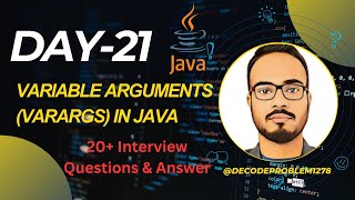 Variable Arguments (VarArgs) in Java #java #javaprogramming #decodeproblem1278