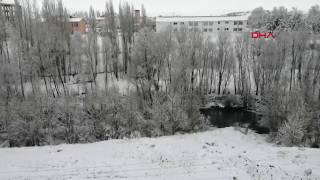 Sivas'ta kar yağışı etkili oldu