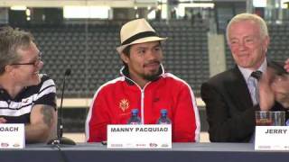 Manny At Press Conference Cowboy Stadium