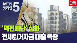 [단독]역전세난에 집주인들 전세퇴거자금 대출 폭증 / 머니투데이방송 (뉴스)