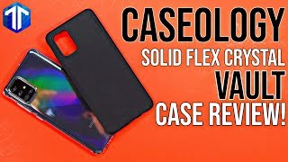 Samsung Galaxy A71 Caseology Vault \u0026 Solid Flex Crystal Case Review!