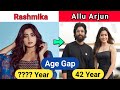 Allu Arjun & Rashmika Mandhana age gap 2024, Allu Arjun age 2024, Rashmika age 2024, #biographygyan