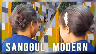 CARA SANGGUL RAMBUT MODERN   TWIST  STEP BY STEP LENGKAP SIMPLE CANTIK UNTUK PEMULA