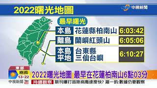 元旦清晨冷到11度! 2022曙光地圖看過來│中視新聞 20211230