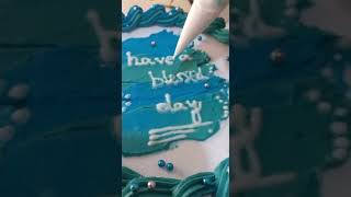 cream cake & write on cake #shorts #cake #viral  #baking
