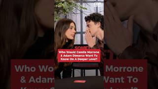 Adam DiMarco tries to help Camila Morrone cheat the question