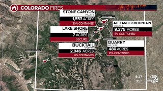 Latest on the multiple wildfires raging across Colorado as of the afternoon of Aug. 2, 2024