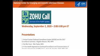 CDC ZOHU Call September 2, 2020