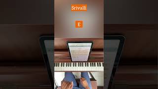 Learn to play #srivalli on the #piano #shorts