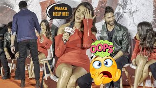 OMG! Pooja Hegde के साथ ये क्या किया? She ask Costar for Help at Deva Trailer Launch