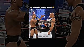 How The Rock Got Scared of Goldberg 😂 | The Rock Ran Away From The Ring #shorts