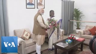 India’s PM Meets Country’s First Tribal President