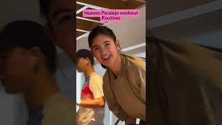 Heaven Peralejo workout routines gotta keep it up! #heavenperalejo #fitness