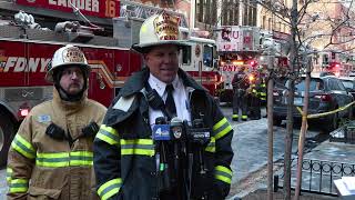 FDNY officials provide update on 3-alarm fire in Manhattan