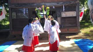 舞の奉納 豊栄の舞 荒船山神社秋祭り 2021年9月20日