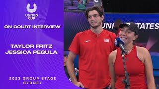 Pegula/Fritz On-Court Interview | United Cup Group C