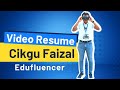 Contoh Video Resume Cikgu Faizal Edufluencer