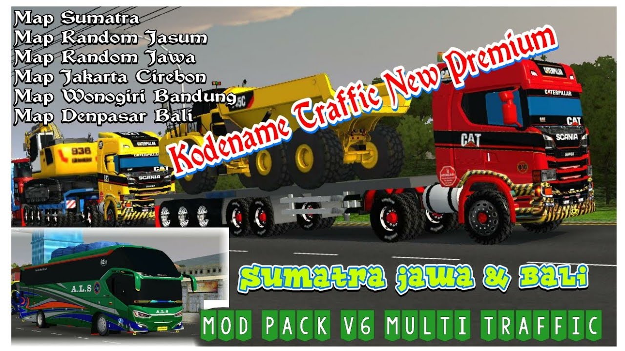 MOD PACK V6 MULTI TRAFFIC||kodename Traffic New Premium Bussid V.3.7.1 ...