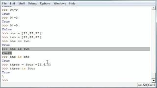 Python Programming Tutorial 23 Comparison Operators
